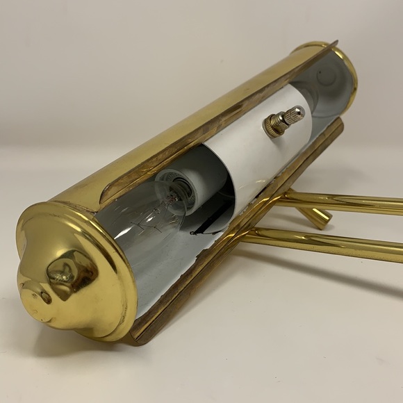13” gold color bankers vintage desk lamp WORKS! 🚩OVER 5 POUNDS!🚩 - Picture 12 of 16